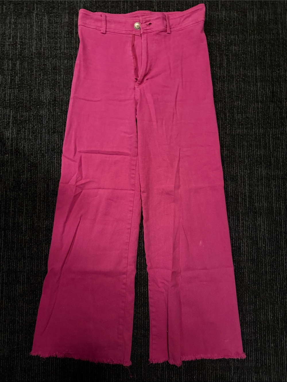 High-Rise Pink Wide-Leg Jeans for Women